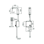 Roca Z5A5709C4N L20-E 感應面盆單冷龍頭 (交流電 AC) 鍍鉻色